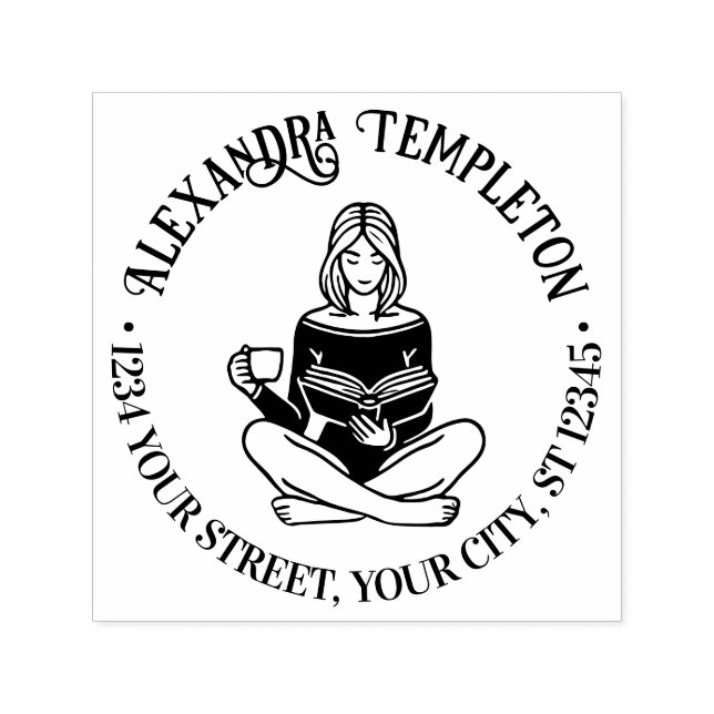 Mädchensitze überquert mit Legierung, Lesen #2 Nam Permastempel (Design)