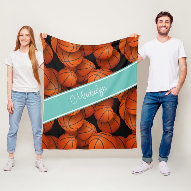 Mädchensportgeschenke Sondername des Athleten Bask Fleecedecke (Beispiel)