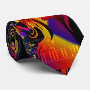 Mädchentanz auf Musiknote Große Printwerbung Krawatte