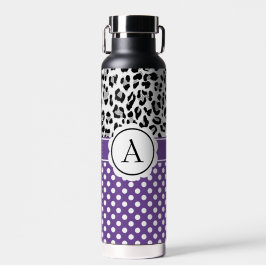Mädchenteile und Tiere drucken Monogramm Trinkflasche