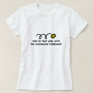 Mädchentennist-shirt mit lustigem Zitat T-Shirt