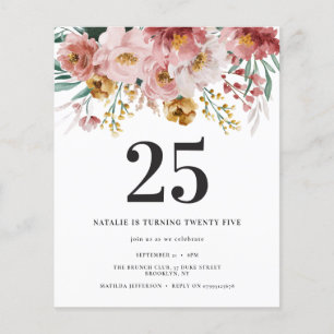 Mädchenwasserfarbe floreneditierbares Alter Geburt