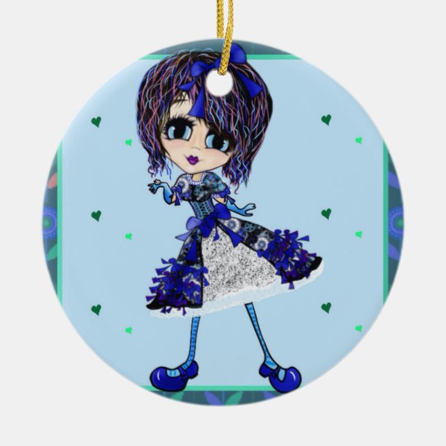 Mädchenweihe Keramikornament (Vorne)