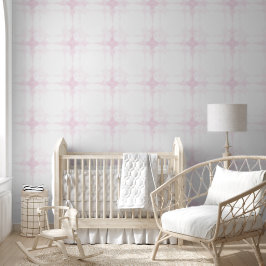 Mädchenzimmer Klangwelle Minimalstil Rosa Tapete