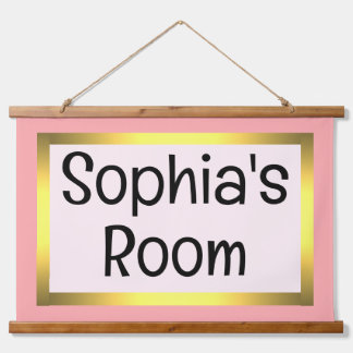 Mädchenzimmer Wandteppich Mit Holzrahmen