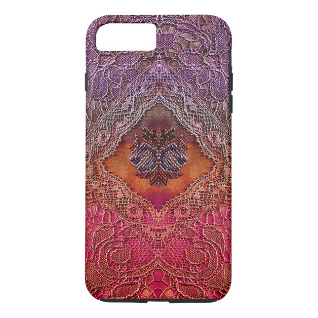 Maddel Attic Bohemische Lace Plus Case-Mate iPhone Hülle (Rückseite)