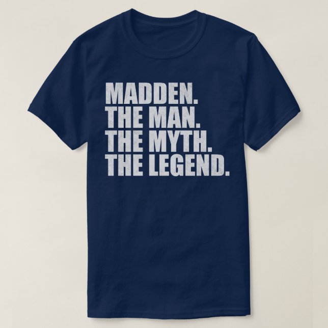 Madden Name Madden Vorname T-Shirt (Design vorne)