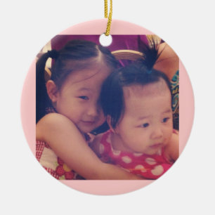 Maddie und Juliet Keramikornament