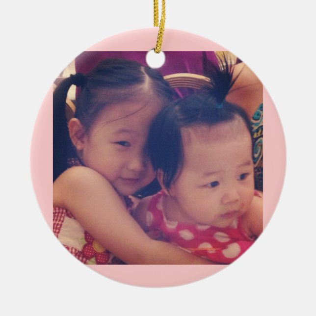 Maddie und Juliet Keramikornament (Vorne)