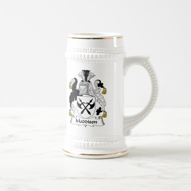 Maddison Familienwappen Bierglas (Rechts)
