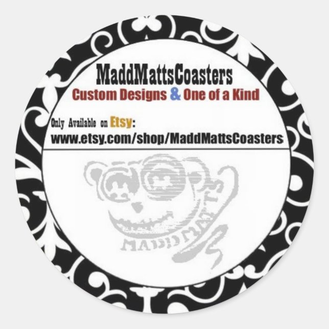 MaddMattsCoasters Sticker (Vorderseite)