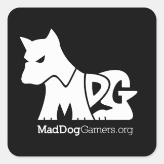 MadDogGamers Offizielle Aufkleber (weißes Logo)