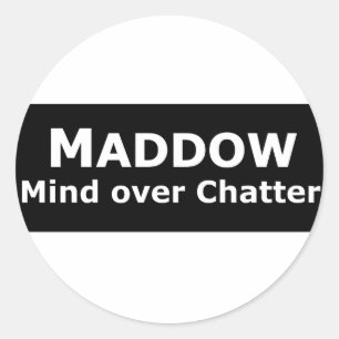 Maddow-Aufkleber Runder Aufkleber