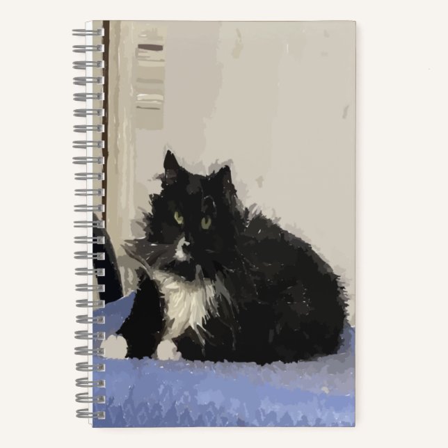 Maddy The Cat Spiral Notebook Notizbuch (Vorderseite)