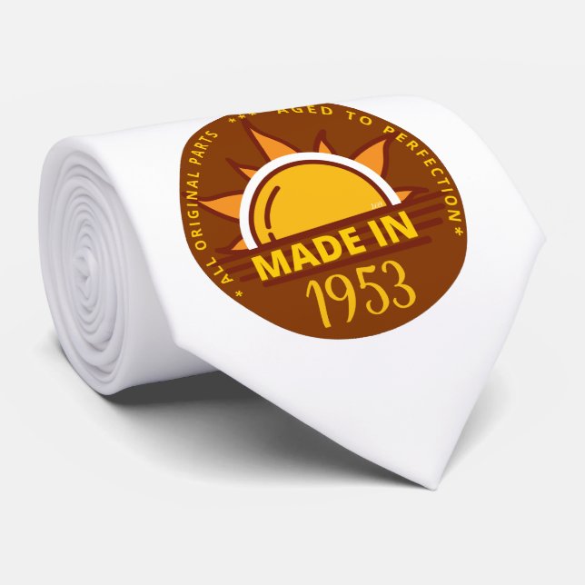 MADE 1953 lustiges Geburtstagsgeschenk Krawatte (Gerollt)