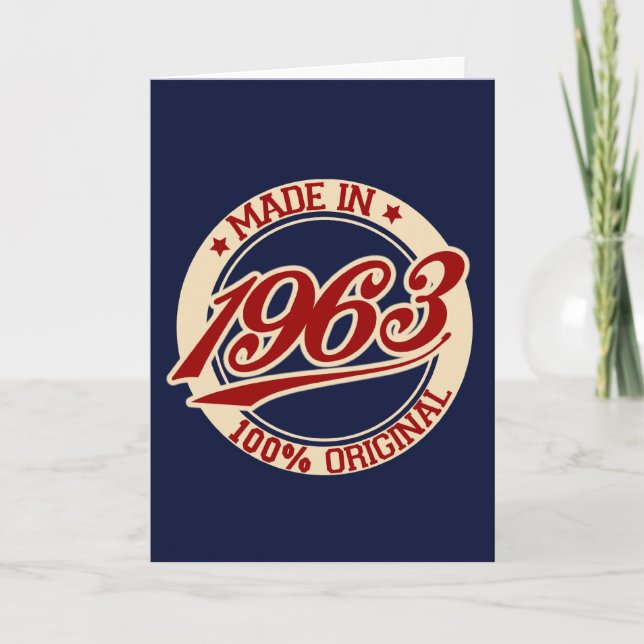 Made 1963 karte (Vorderseite)