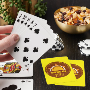 MADE 1973 lustiges Geburtstagsgeschenk Spielkarten