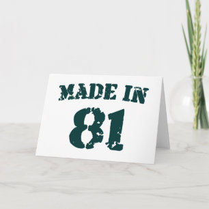Made 1981 karte