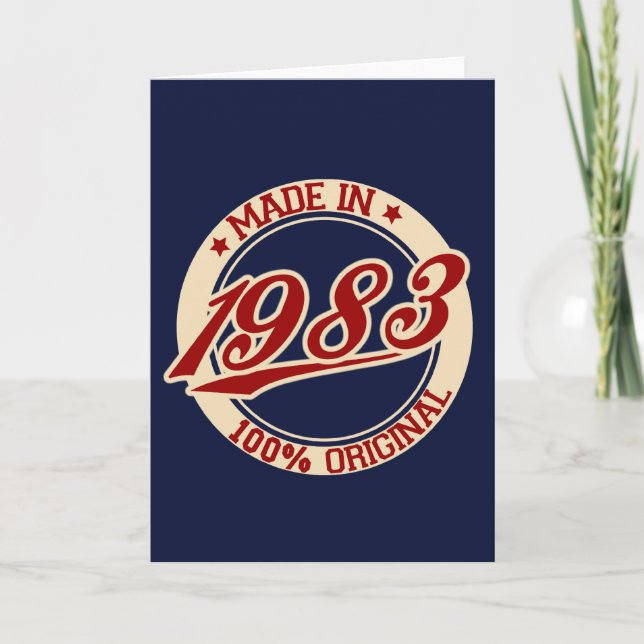 Made 1983 karte (Vorderseite)