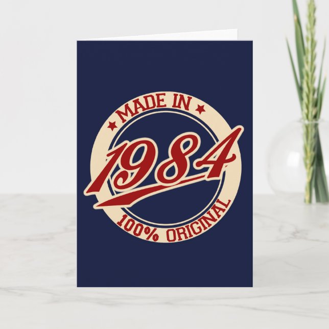 Made 1984 karte (Vorderseite)