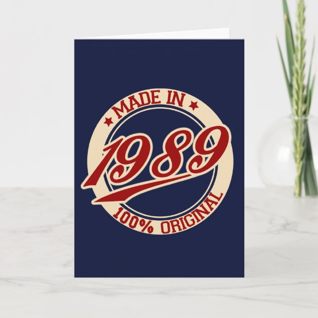 Made 1989 karte (Vorderseite)