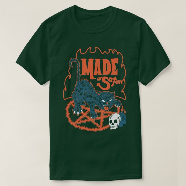 Made by Satan Cat von Tobe Fonseca T-Shirt (Design vorne)