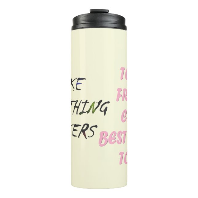 Made for Carol rosa Skript lustigen Stil Thermosbecher (Vorderseite)