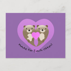 Made for each Otter Feiertagspostkarte