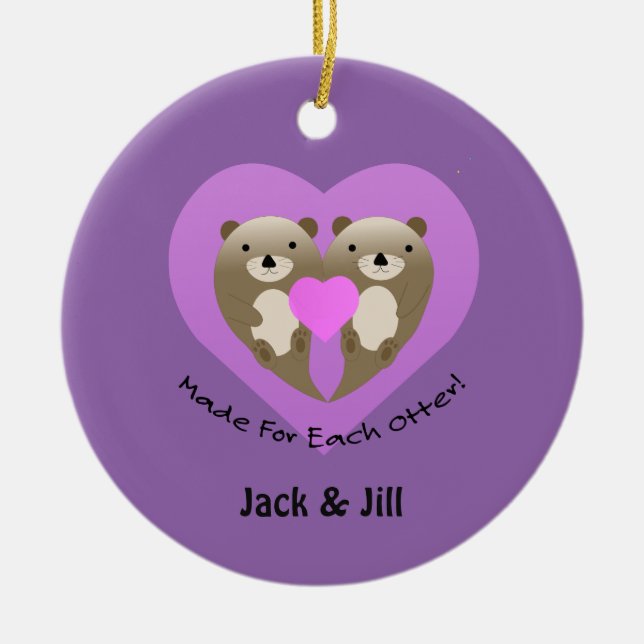 Made for each Otter Keramik Ornament (Vorne)