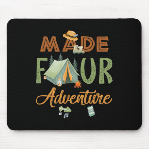 Made Four Abenteuer 4. Geburtstag Camping Thema Pa Mousepad