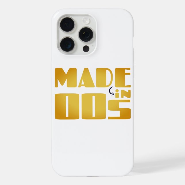 Made in 00s - Nostalgische Vibes iPhone Hülle (Rückseite)
