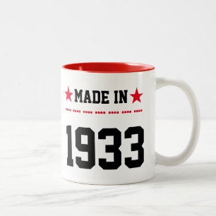 Made in 1933 zweifarbige tasse
