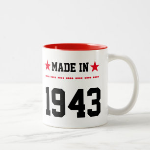 Made in 1943 zweifarbige tasse