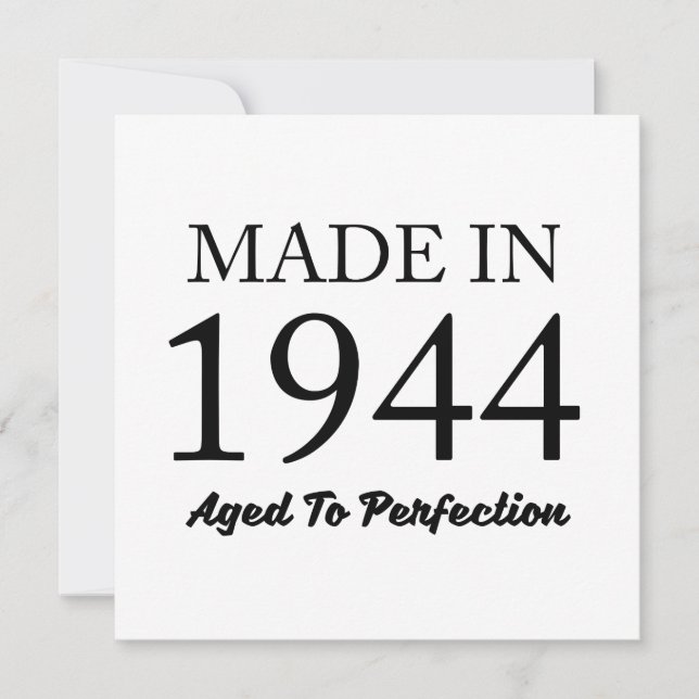 Made in 1944 karte (Vorderseite)