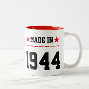 Made in 1944 zweifarbige tasse
