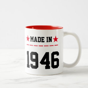 Made in 1946 zweifarbige tasse