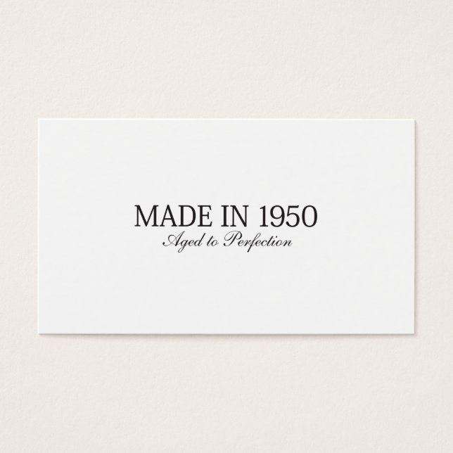 Made in 1950 (Vorderseite)