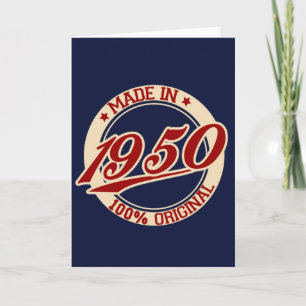 Made in 1950 karte