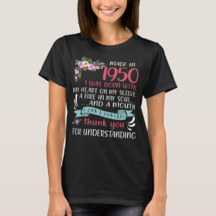 Made in 1950 war ich Geboren mit meinem Herzen am  T-Shirt