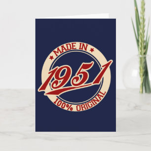 Made in 1951 karte