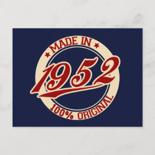 Made In 1952 Postkarte