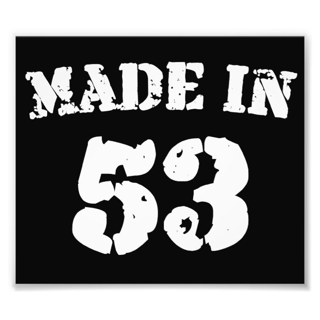 Made in 1953 fotodruck (Vorne)