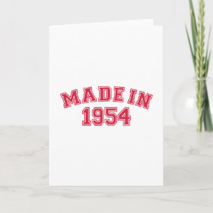 Made in 1954 karte