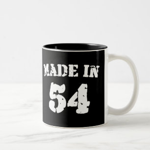Made in 1954 zweifarbige tasse