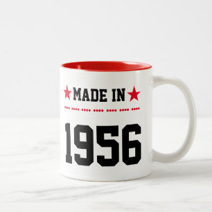 Made in 1956 zweifarbige tasse