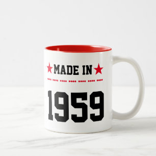 Made in 1959 zweifarbige tasse