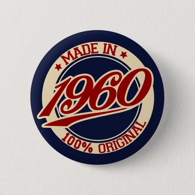 Made in 1960 button (Vorderseite)