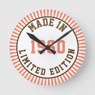 Made in 1960 runde wanduhr
