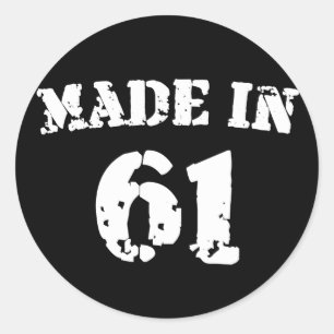 Made in 1961 runder aufkleber