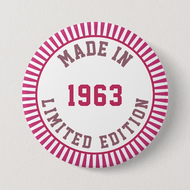 Made in 1963 button (Vorderseite)